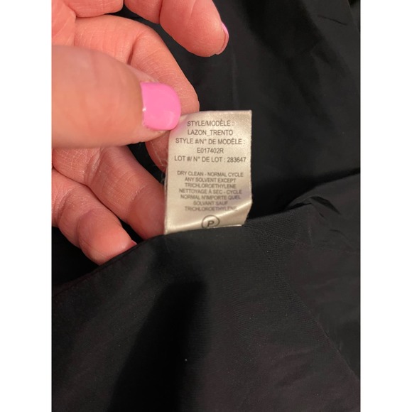 Women’s theory midi-length black jacket Lazon Trento size small - Picture 11 of 12